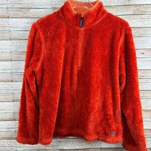 Athleta Vibrant Orange Plush Hoodie